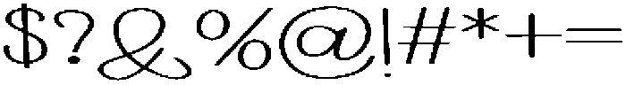 Autography Regular otf (400) Font OTHER CHARS