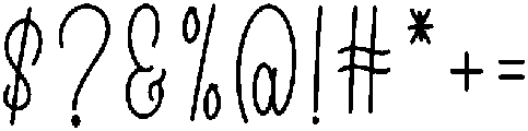Autography Regular otf (400) Font OTHER CHARS