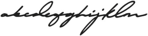 Autography Super Bold Italic otf (700) Font LOWERCASE