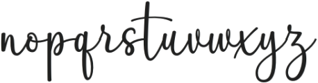 AutographyStylish-Regular otf (400) Font LOWERCASE