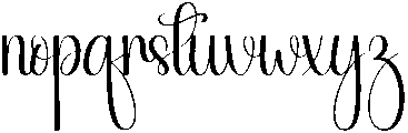 Automatic Regular otf (400) Font LOWERCASE