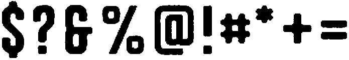 Autoparts Condensed Rough otf (400) Font OTHER CHARS