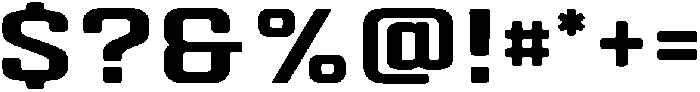 Autoparts Extra Wide Round otf (400) Font OTHER CHARS