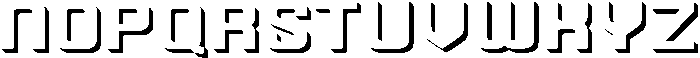 Autoparts Extra Wide Shadow otf (400) Font UPPERCASE