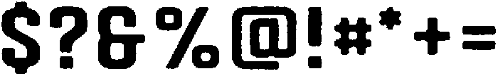 Autoparts Medium Rough otf (500) Font OTHER CHARS