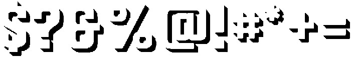 Autoparts Medium Shadow otf (500) Font OTHER CHARS