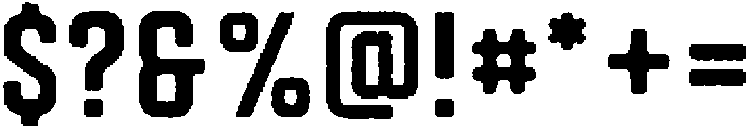 Autoparts Regular Rough otf (400) Font OTHER CHARS