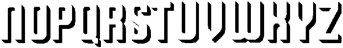Autoparts Regular Shadow otf (400) Font LOWERCASE