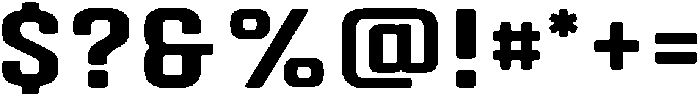 Autoparts Semi Wide Round otf (400) Font OTHER CHARS
