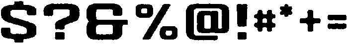 Autoparts Ultra Rough otf (900) Font OTHER CHARS