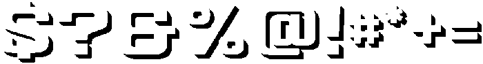 Autoparts Ultra Shadow otf (900) Font OTHER CHARS