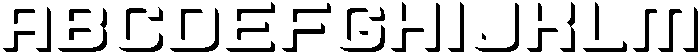 Autoparts Ultra Shadow otf (900) Font UPPERCASE
