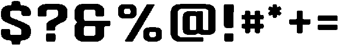 Autoparts Wide Round otf (400) Font OTHER CHARS