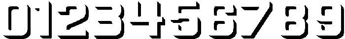 Autoparts Wide Shadow otf (400) Font OTHER CHARS