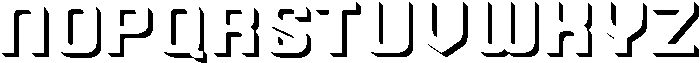 Autoparts Wide Shadow otf (400) Font LOWERCASE