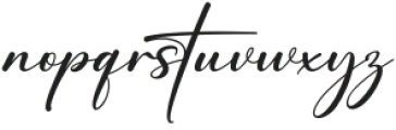 Auttera Signature otf (400) Font LOWERCASE