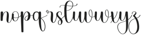 Autumn In Septemeber Regular otf (400) Font LOWERCASE