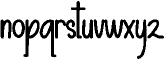 Autumn Moment Regular otf (400) Font LOWERCASE