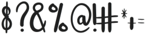Autumn  Signature Regular otf (400) Font OTHER CHARS