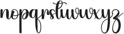 Autumn  Signature Regular otf (400) Font LOWERCASE