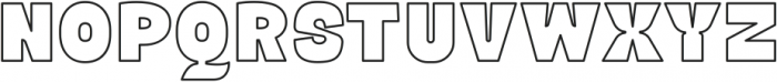 Auxiliary Hollow ttf (400) Font UPPERCASE