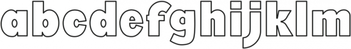 Auxiliary Hollow ttf (400) Font LOWERCASE