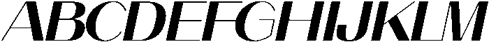 aurora Italic otf (400) Font UPPERCASE