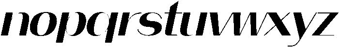 aurora Italic otf (400) Font LOWERCASE