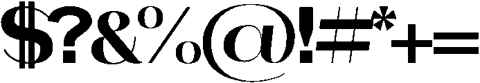 aurora otf (400) Font OTHER CHARS
