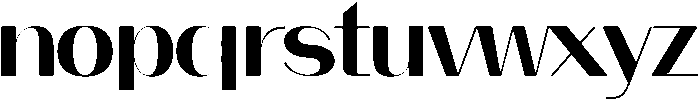 aurora otf (400) Font LOWERCASE