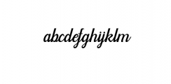 Audy Script Font LOWERCASE
