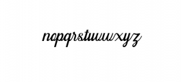 Audy Script Font LOWERCASE