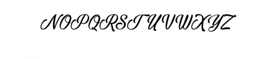 Aurisha script.ttf Font UPPERCASE