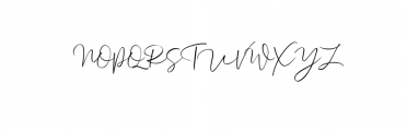 Aussiente Signature.ttf Font UPPERCASE