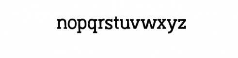 Austral-Slab_Rough-Regular.otf Font LOWERCASE