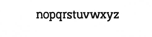 Austral-Slab_Stamp-Regular.otf Font LOWERCASE