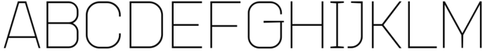 Augmento Normal Thin Font UPPERCASE