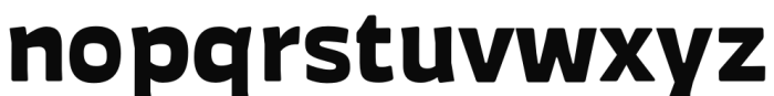 Auster Rounded Heavy Font LOWERCASE