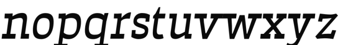 Auster Slab Italic Font LOWERCASE