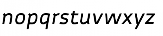 Autobahn Pro Medium Italic Font LOWERCASE