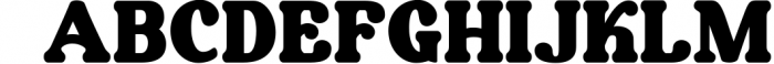 Aubergine - Modern Bold Serif Font UPPERCASE