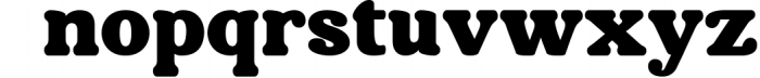 Aubergine - Modern Bold Serif Font LOWERCASE