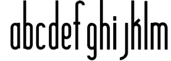 Audovera typeface Font LOWERCASE