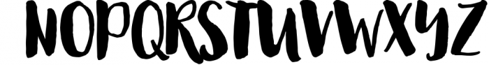 August Boy - Modern, bold, brush font + dingbat clipart Font UPPERCASE