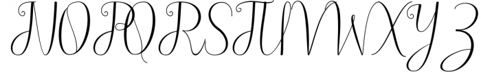 Austtina script 1 Font UPPERCASE