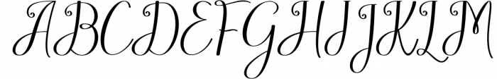 Austtina script Font UPPERCASE