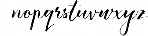Authentic - Hand brush Font Font LOWERCASE