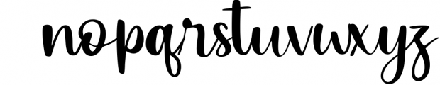 Authentic Heart a Lovely Handwritten Type Font LOWERCASE