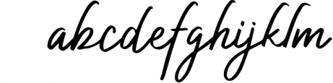 Authorized Signature Font LOWERCASE