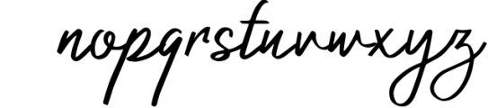 Authorized Signature Font LOWERCASE